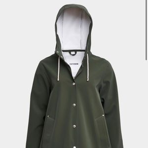 Stutterheim green rain jacket